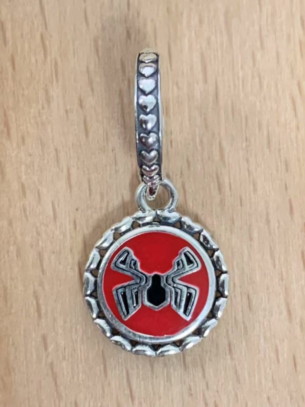 Pandora Disney Marvel The Avengers Spiderman Dangle Charm, S925 Silver Bracelets